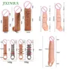 Massager Fxinba 14-27cm Realistic Penis Sleeve Extender Cock Enlargement Delay Ejaculation Reusable Men