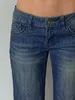 Dżinsy damskie Vintage Street Jean moda 90s Y2K Streetwear Low talia swobodna jeansa workowca seksowna estetyka szeroka noga proste spodnie 230821