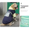 Ubrania dla psów grube z kapturem kurtka dla średnich dużych psów Labrador jesienna zima ciepłe ubrania moda moda dla zwierząt domowych dostawcy płaszcza 230821