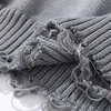 Maglioni maschili da uomo Pallover sovradimensionali strappato per gli uomini autunno harajuku in stile y2k coppia maglia maglione maschi
