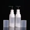 100 stcs 15 ml 30 ml 50 ml Airless Lotion Pump Witte Frosted PP -fles voor Eye Cream Foundation Subpackage Flessen WLPVU