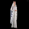 Bridal Welle Wysoka jakość 1Layer welon Pełna koronkowa ślub z metalową kominną panną młodą Salouva Broderie Dubai Conton