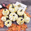 Dekorativa blommor 8x Artificial Pumpkin Decoration Pos Prop For Thanksgiving Decor Prydnad