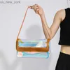 Totes Laser -Jelly -Tasche Sommer Klare Handtaschen und Geldbörse Trend Designer Frauen -Umhängetaschen PVC Transparent Ladies Tote Bag Bolsas HKD230822