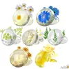 Soaps clear flor sabonete chá herbal Óleos essenciais feitos à mão Hidratante Body Body Cleanser Drop Drop Garden Home Garden Bat Dhqcr