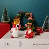 Dekorativa föremål Figurer American Home Harts Crafts Small Ornament Creative Santa Christmas Presents Living Room Decoration 230822