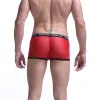 Sexy Underpants Men039s Fun Breathable Mesh Hollow Out See Through Boxer Shorts Gay Erotic Comfort Underwear Transparent Men Bo2254741