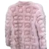 FULHA FUR ZXRYXGS Moda de malha de imitação Cardigan Cardigan Cardigan Jaqueta 2023 Autumn Winter Emperament Trend Roupas