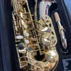 High-End Original O37 en-till-en-strukturmodell Drop E-Tune Professional Alto Saxophone White Copper Tube Body Gold-Plated Sax