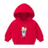 Ensembles de vêtements Bébé Garçons Filles Sweats Casual Manches Longues Dessin Animé Veste À Capuche Tops Pulls Chauds Vêtements Pour Enfants 25Y Sweat À Capuche En Molleton 230822