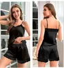 Abbigliamento da donna sexy shorts top shorts set da donna set da donna abiti da notte in raso da notte