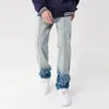 Hommes Jeans 2023 Y2K Mode Lavé Bleu Kpop Baggy Pantalon Hommes Vêtements Coréen Casual Femmes Patchwork Denim Pantalon Pantalon Homme