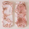 Athletic Socks Cotton Breattable Tie-Dye Short Yoga Pilates Anti-Slip Sports Indoor Dance Fitness Training Floor