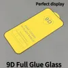 9D Full Cover Tempered Glass Full Lim 9h Screen Protector för iPhone 15 14 13 12 Mini 11 Pro Max XS Plus XR X 8 för Samsung S10 E A10 A31 A71 A21S ENDA GLASS