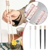 Chopsticks 1 par Amber Cherry Blossom Petals Stick Eco-Friendly Non-Slip Pattern Sushi A1O9