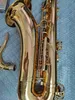 Brass vergulde B-key professionele tenorsaxofoon meest comfortabele feel professional-grade toon tenorsax jazz instrument