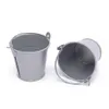 Whole- 10Pcs Lot Cute Deep Gray Mini Metal Buckets For Wedding Birthday Party Souvenirs Gift Event &Party Supplies244t