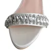 Сандалии Wedopus Custom Platform Ladies Wedding Chunky Hel Bride Shoes Crystal 10 см.