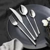 Dijkartikelen Sets Silver Classic Roestvrijstalen bestek Diner Desserts Mes Fork Lepel Western servies Home Restaurant Flatware