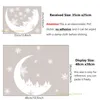 Adesivi a parete Christmas Moon Forest Electrostatic Snowfulke per vetro Design decorativo Decorativo Decorativo Decalcine