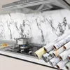 Väggklistermärken 40x100 cm kök vattentät värtät marmor självlim tapet vinyl film dekoration papper dekorativ 230822