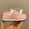 nb 574 Kinderschuhe Jungen Mädchen Laufschuh Kinder Kleinkinder Säuglinge Authentische Turnschuhe Baby Trainer Outdoor Sports Sneaker Student