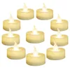 SXI 24 Pack Warm White Battery LED Tea Lights Flameless Flickering Tealight Dia 1 4 Electric Fake Candle for Votive Wedding 199G