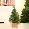 Fucione floreale mini albero di Natale in miniatura riutilizzabile in miniatura con pennello in bottiglia di base per tela per natale per feste di Natale Tavolo da casa 230822