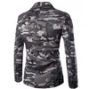 Zogaa Męska kamuflaż Blazer Autumn Marka Camo One Button Blazer Men Slim Fit Fit-Down Flar Mężczyzna mąka marynarka w Casual Coats2308