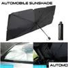 Auto Sonnenschutz 125 cm 145 cm faltbare Windschutzscheibe Sonnenschatten Regenschirm Uv er Wärme Insation Frontfenster Innenschutz Drop Lieferung M DHVKB