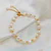 Braccialetti Link 2023 Bracciale per perle naturali barocche sexy per donna lady Lady Temperament Charen Jewelry Corea del Sud