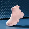 Athletic Outdoor High Top Comfortable Walking Shoes Boys Girls Breathable Sneakers Kids Children Casual Sports Shoe Socks Loafers Size 27-38 230821