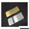 Money Clips Fashion Simple Metal Clip Man Clamp Holder Slim Wallet Card Credit EGD Drop Leverans smycken Otwhewhe