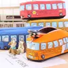 Jouets d'apprentissage chat Bus école Bus trousse à crayons en toile sacs à crayons Kawaii garçon fille capacité fournitures scolaires papeterie sac cosmétique 2021 nouveau