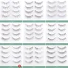 Falska ögonfransar 4pairs Natural Thin Band Hand Made Short Lighter Eyelash Cosplay Korean Fashion Wispy Extension Makeup Tools 230821