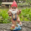 Decoratieve objecten Figurines Garden Knome Resin Figuur in Mankini en Life Ring Sufing Design voor Home Yard Lawn BalconyDecoration C6Ue 230822