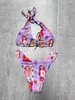 2023 Beach Designer Swimsuit Sexig Bikini Pool Party ett stycke Fashion Double-Sided Print Two-Wear Baddräkt
