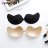 5 pares lote mulheres empurram no fechamento da frente Auto adesivo sutiã sem alças sem fio lingerie lingerie sexy invisível silicone bra310b