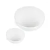 Avaliable Lab White 500ml 1pcs Ceramic Evaporating Dish For Laboratory Experiment