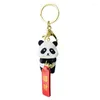 Porte-clés Kawaii Panda chanceux porte-clés porte-clés pour femmes sac chaîne Animal Crossplay voiture porte-clés cadeau créatif D974