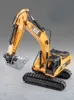 Diecast Modelo 1 50 Escala Aleación Excavadora Juguetes Simulación Ingeniería Conjunto Niños Niños Regalo Niños Camión Grúa Bulldozer Vehículos de juguete 230821