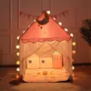 Toy Tents Solid Wood Children's Tent Indoor Small Tent Girl Cute Castle Boy Toy House Separate Bed Sleeping Mosquito R230830