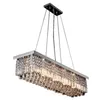 New Modern Contemporary Crystal Pendant Light Ceiling Lamp Chandelier Lighting length 47 2 inch 120cm LLFA292r