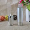 15ml 20ml 30ml Shiny Silver Airless Refillable Bottles Thin Healthy Travel Empty Cosmetic Containers for 10pcs/lot Onhrs