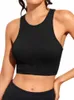 Traje de yoga 2023 Mujeres Sexy Sports Bra Gym O Cuello Sin mangas Crop Top Mujer Ropa deportiva sin costuras Push Up Entrenamiento Fitness Chaleco Tops