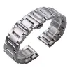 Solid 316L Edelstahl Uhrenbänder Silber 18mm 20mm 22 mm Metall Uhrenbandband Armband Armband CJ191225263g