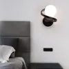 Applique chambre lampes LED luminaires avec ampoule G9 pour salon noir or intérieur applique couloir