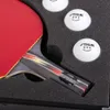 Table Tennis Raquets Racket Aluminum with Hard Case Lockable Storage 3 Balls 230821