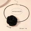 Chains Wax Thread Choker Necklace Flower Collar Chain Burning Jewelry Women Girl Banquet 57BD