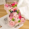 Dekorative Blumen Kränze Rosenbär 29 cm künstlich mit Light Box Freundin Jubiläum Weihnachten Valentiner Geschenk Hochzeit Geburtstag 230822